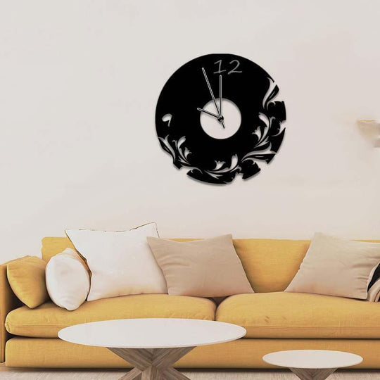 Bottom Leaves 3D Wall Clock