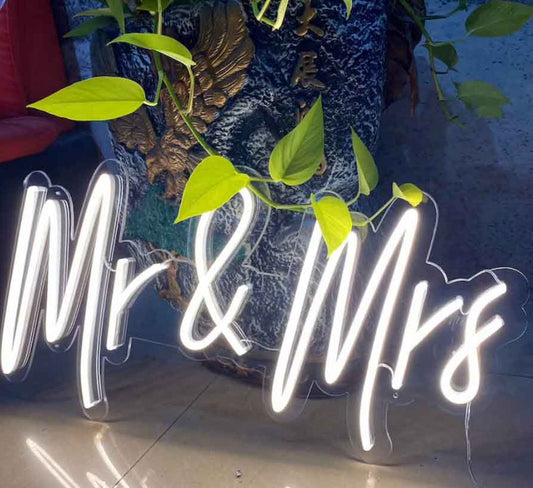 Mr. and Mrs. Neon light