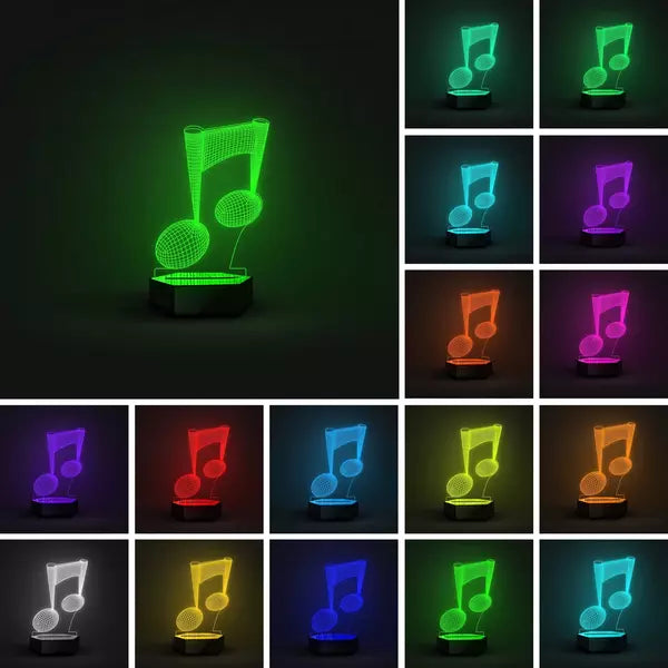 Music 3D Illusion Lamp