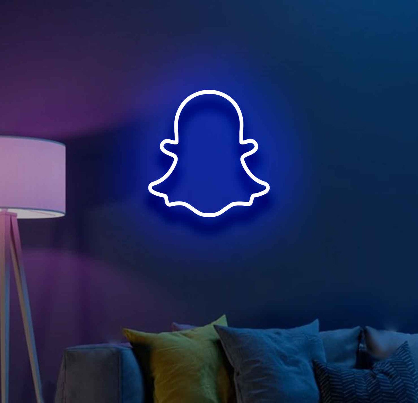 Snapchat Logo Neon Sign - Neon Light