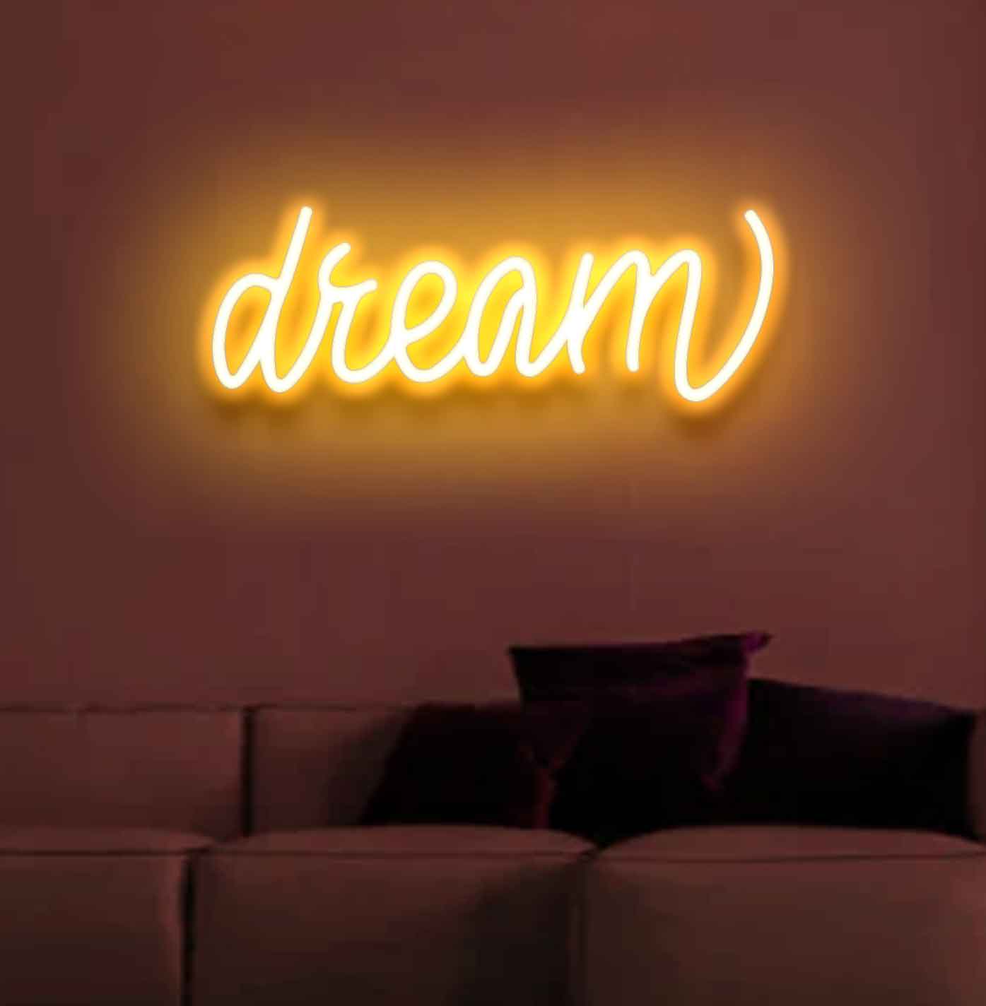 Dream Neon Sign - Illuminate Your Ambitions with Neon Brilliance Neon Light