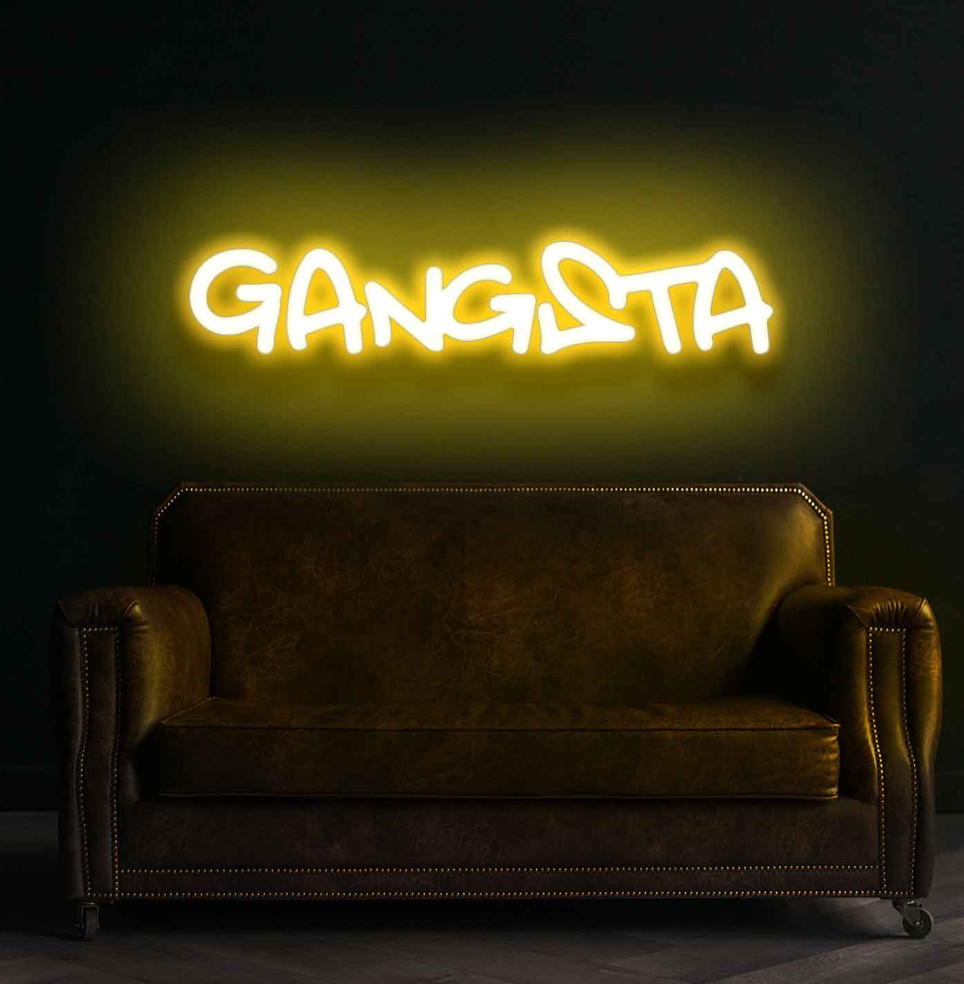 Gangsta Neon Sign