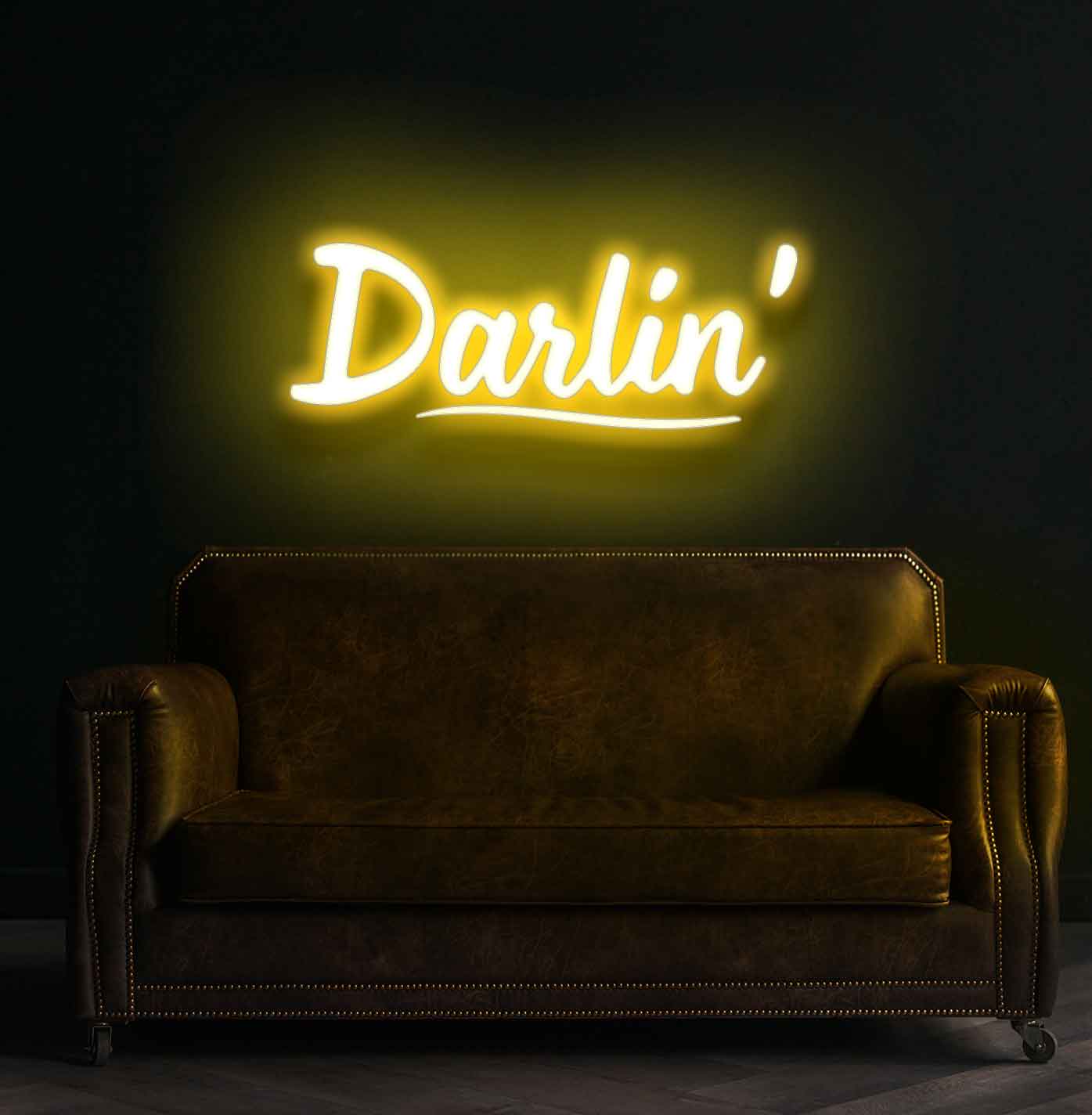 Darlin Neon Sign - Radiate Love with Neon Brilliance