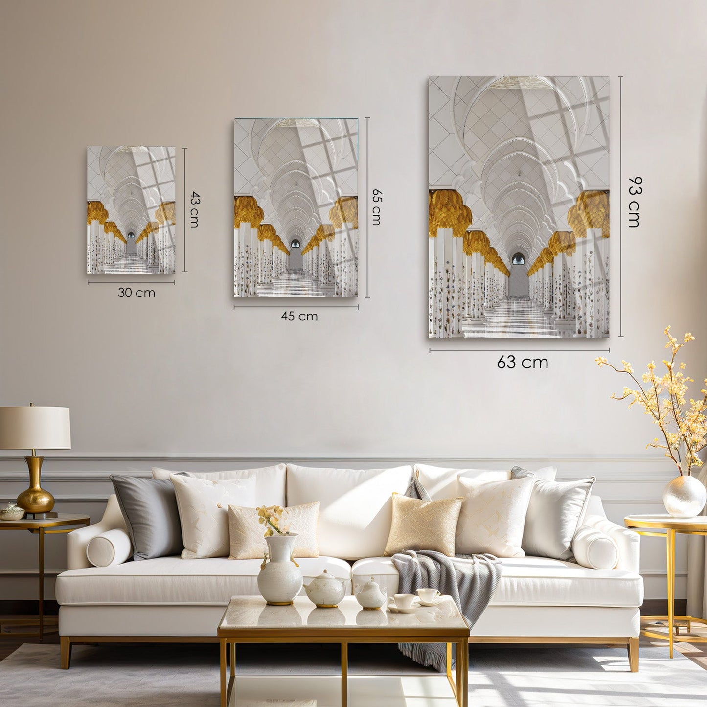 Sheikh Zayed Grand Mosque Glass Islamic Wall Art - WTC005