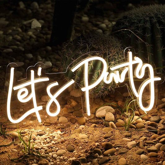 Lets Party Neon Sign