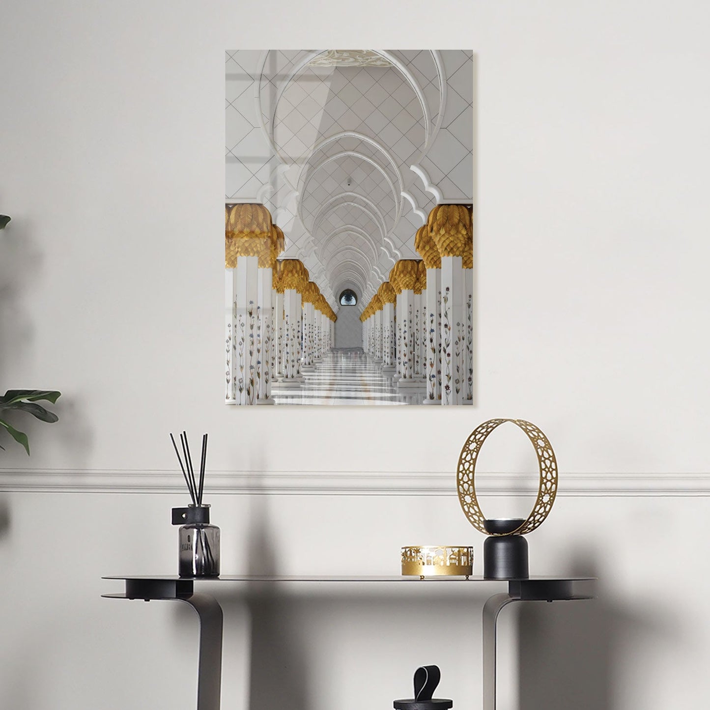 Sheikh Zayed Grand Mosque Glass Islamic Wall Art - WTC005