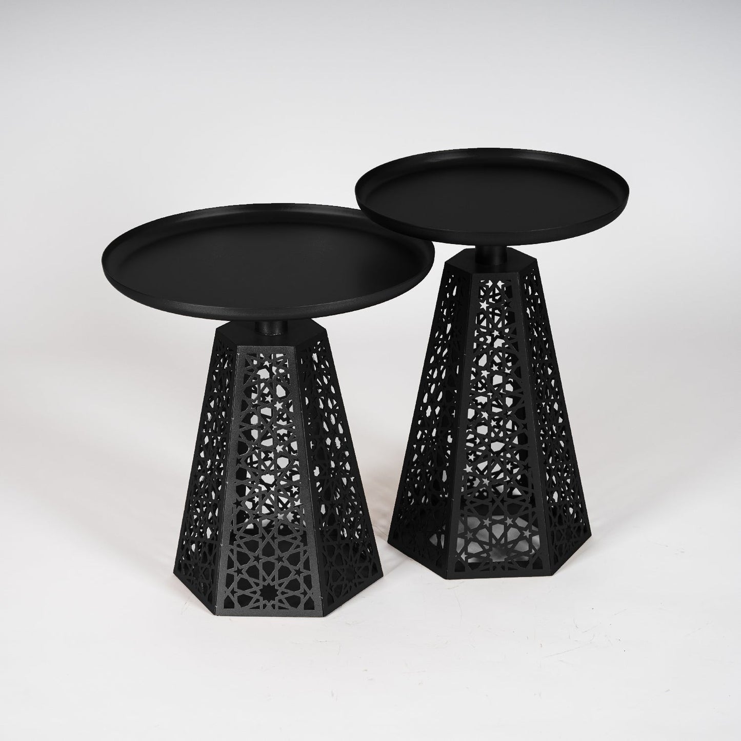 Berlian Metal Islamic Side Table Set of 2 - WAMZ005