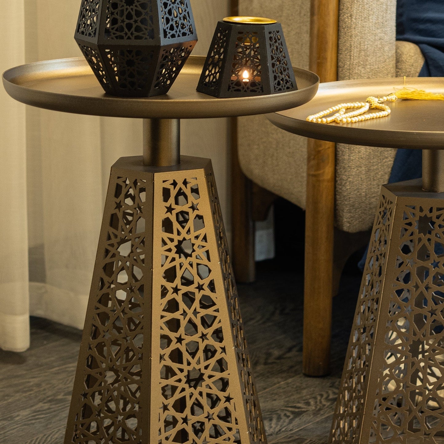 Berlian M Metal Islamic Side Table - WAMZ004