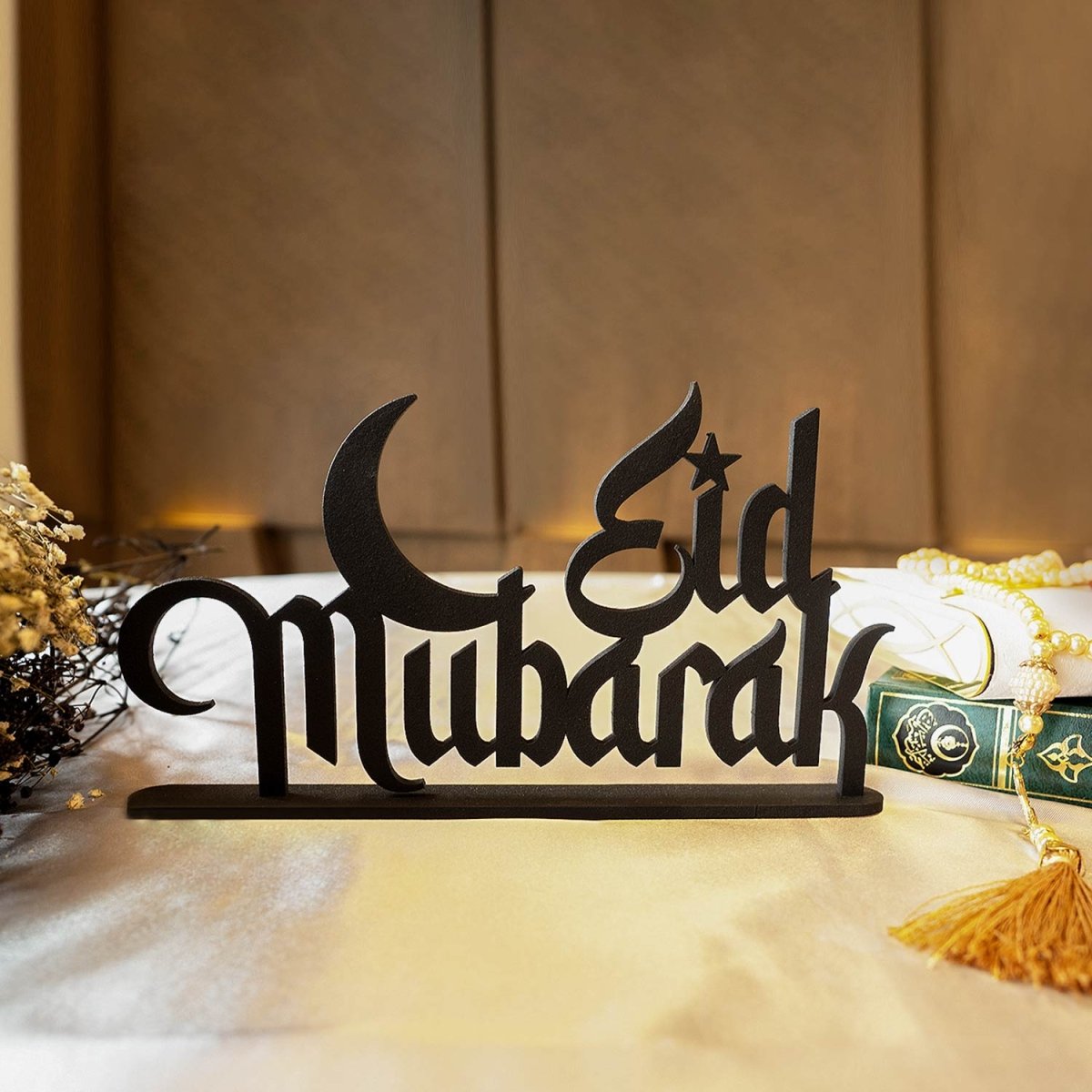 Eid Mubarak Metal Tabletop Decor - WAMH108