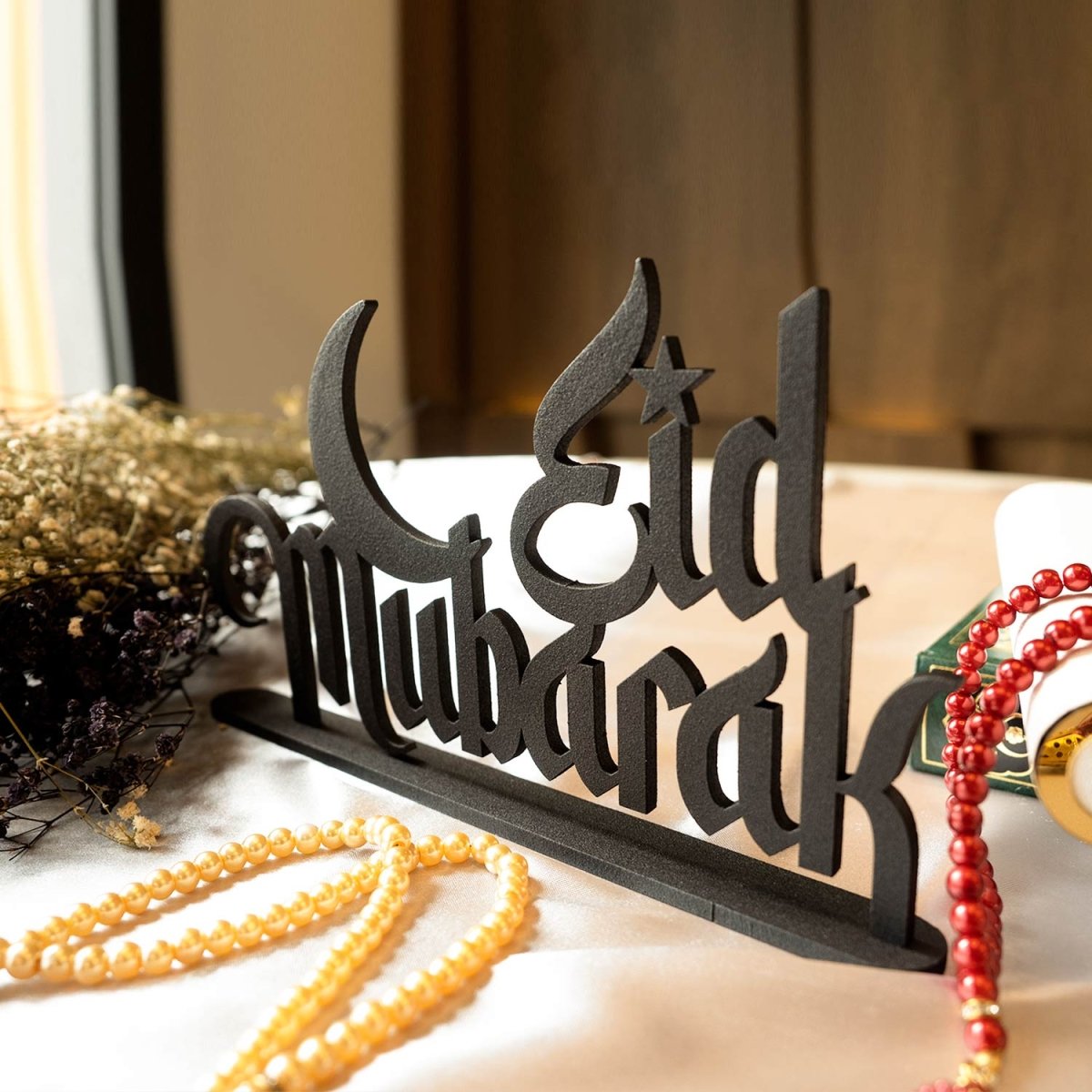 Eid Mubarak Metal Tabletop Decor - WAMH108