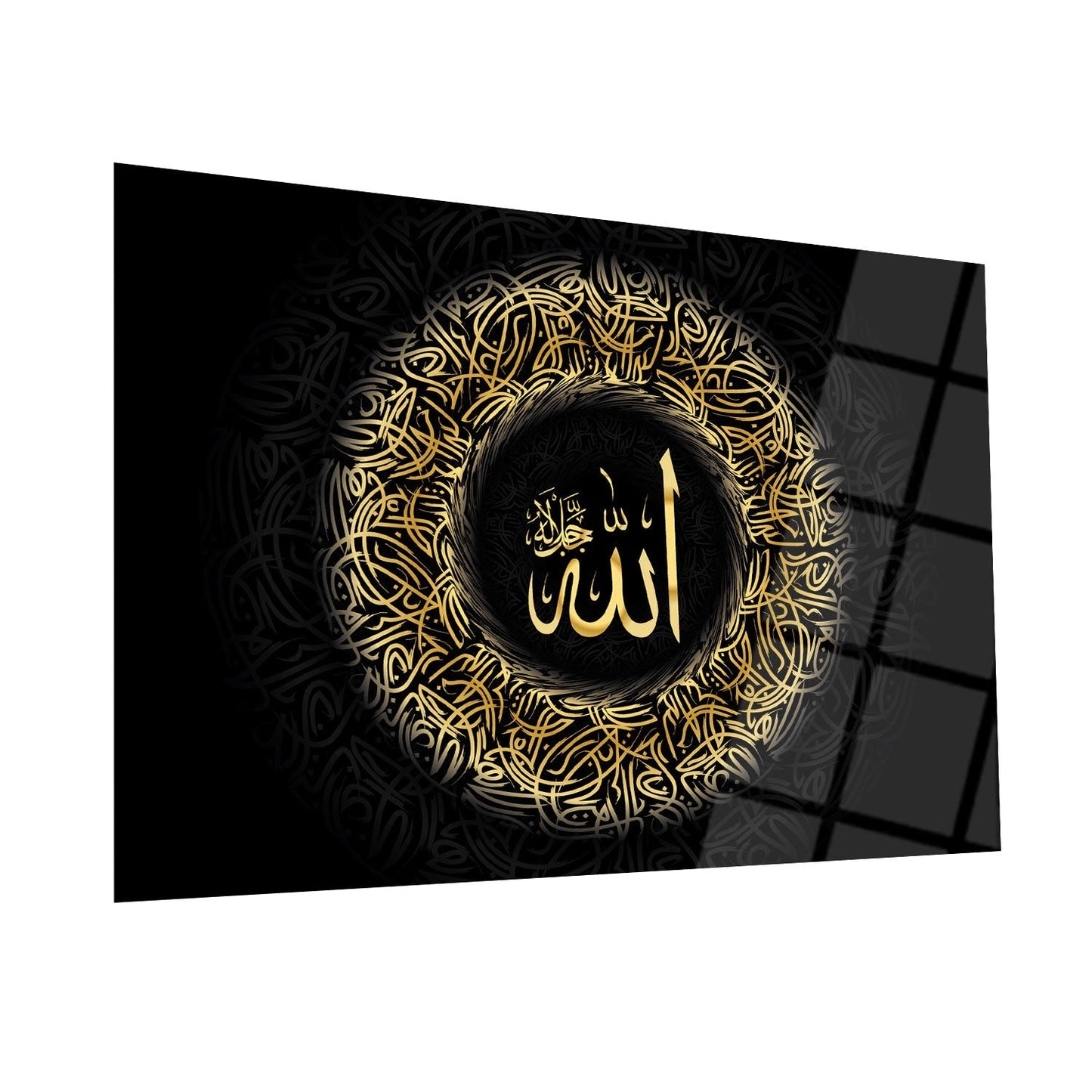 Allah Glass Islamic Wall Art - WTC016