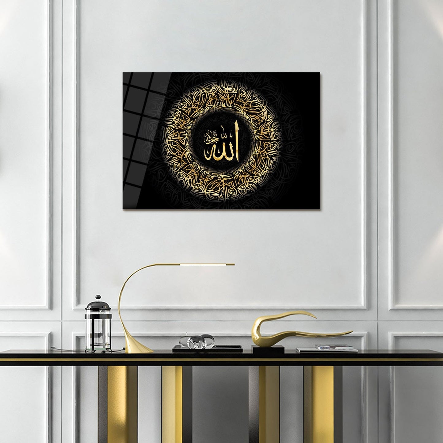 Allah Glass Islamic Wall Art - WTC016