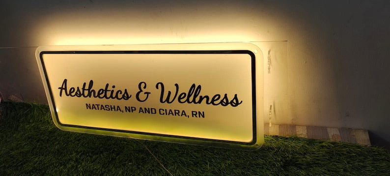 Custom Backlit Acrylic Sign | Acrylic Logo Sign | LED Business Sign