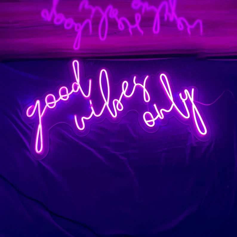 Good Vibes Only Neon Sign - Neon Lights