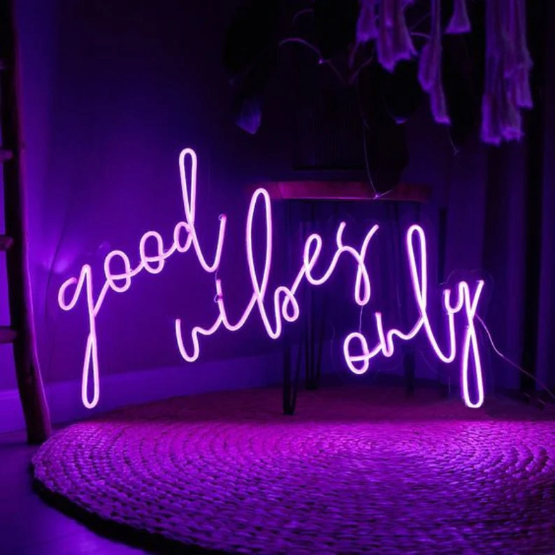 Good Vibes Only Neon Sign - Neon Lights