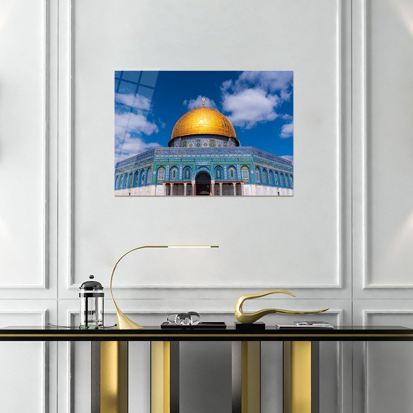 Dome of the Rock Glass Islamic Wall Art - WTC032