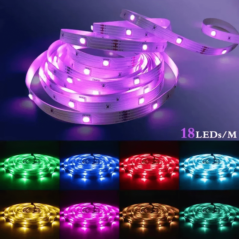 RGB LED Strip Light With Remote Controller Set