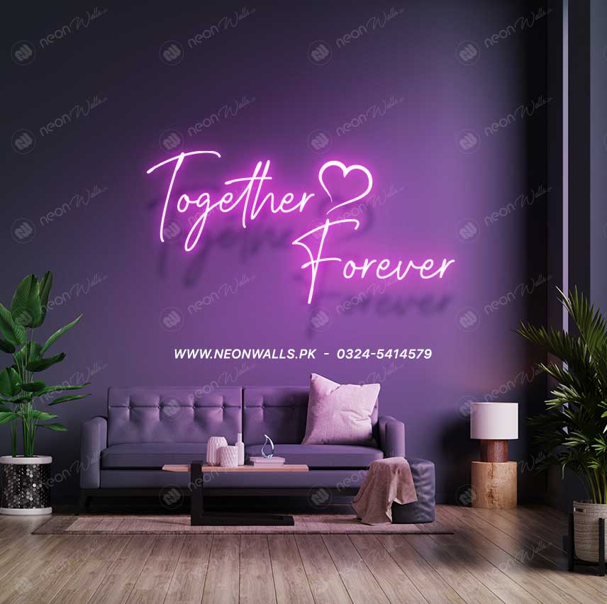 Together ❤️ Forever Couple Neon Sign - Neon Light