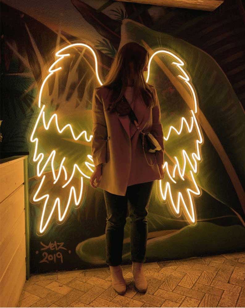 Angel Wings (Pair) Neon Sign - Neon Lights