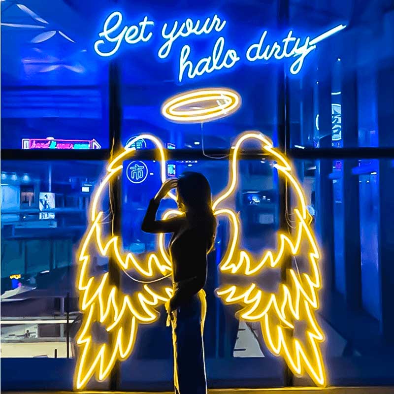 Angel Wings (Pair) Neon Sign - Neon Lights