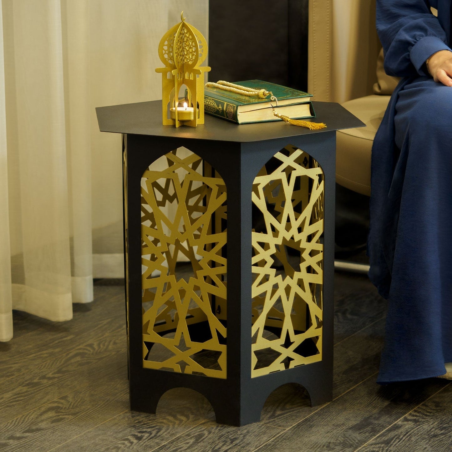 Metal Islamic Side Table - WAMZ001